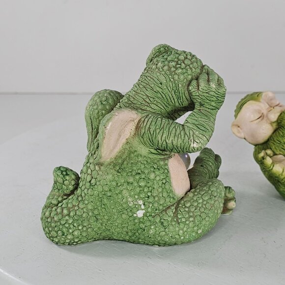 Vintage Marty Dragon Keep Baby Dragon Figurines Set Of 3 FLAWS AS IS - Picture 6 of 16